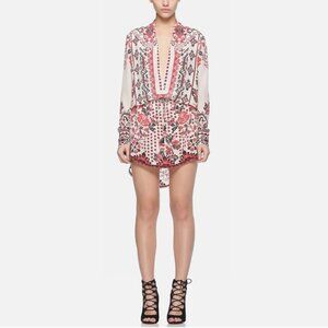 ROCOCO SAND BEDECK DRESS IN RED & WHITE PRINT BNWT EXTRA SMALL